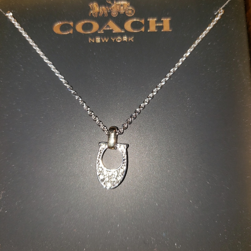 Nwt Coach necklace silver - Picture 3 of 3